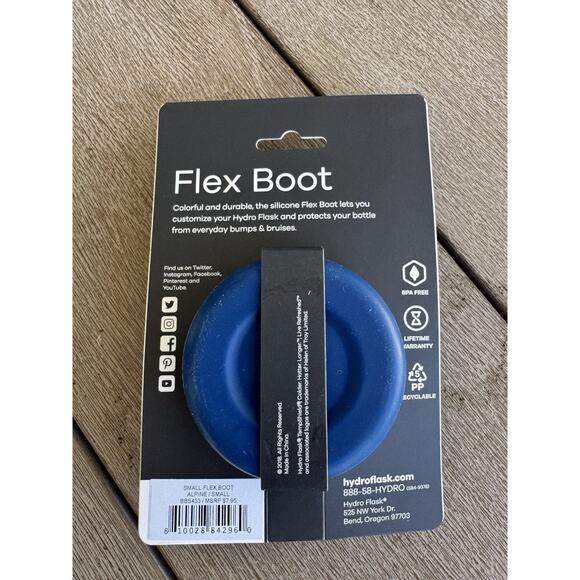 21 oz. Hydro Flask NEW Authentic FOG With Blue Flex Boot Accessory Rare Color - Picture 4 of 4